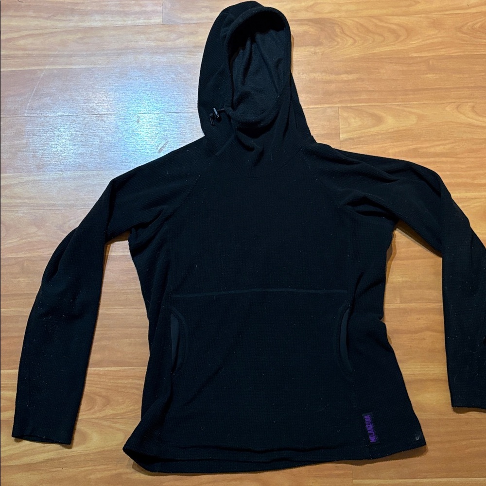 Melanzana Women's Black Fleece Hoodie